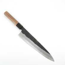 Lade das Bild in den Galerie-Viewer, Kikuzuki Kuro Shirogami #2 Gyuto 240mm | Kikumori x Tanaka