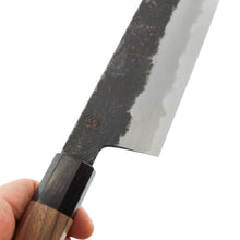 Lade das Bild in den Galerie-Viewer, Kikuzuki Kuro Shirogami #2 Gyuto 240mm | Kikumori x Tanaka