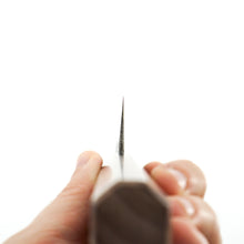 Lade das Bild in den Galerie-Viewer, Kikuzuki Kuro Shirogami #2 Gyuto 240mm | Kikumori x Tanaka