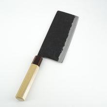 Lade das Bild in den Galerie-Viewer, Yosimitu Kajiya Shirogami #2 Chinesisches Kochmesser 185mm