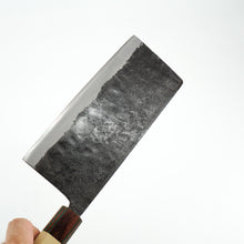 Lade das Bild in den Galerie-Viewer, Yosimitu Kajiya Shirogami #2 Chinesisches Kochmesser 185mm