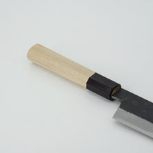 Lade das Bild in den Galerie-Viewer, Kikuzuki Kuro Santoku 180mm | Kikumori x Tanaka