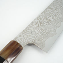 Lade das Bild in den Galerie-Viewer, Sakai Kikumori Minamo ATS-34 Damascus Kiritsuke 225mm
