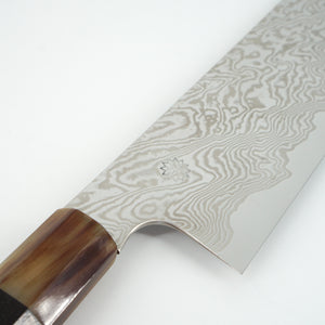 Sakai Kikumori Minamo ATS-34 Damascus Kiritsuke 225mm