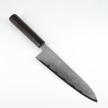 Lade das Bild in den Galerie-Viewer, Sakai Kikumori x Nakagawa Aogami #1 Damascus Gyuto 210mm
