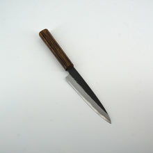 Load image into Gallery viewer, Itsuo Doi Shirogami #3 Kurouchi 150 mm Petty (single Bevel)
