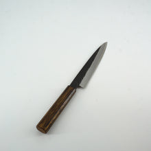 Load image into Gallery viewer, Itsuo Doi Shirogami #3 Kurouchi 150 mm Petty (single Bevel)
