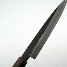 Load image into Gallery viewer, Itsuo Doi Shirogami #3 Kurouchi 150 mm Petty (single Bevel)
