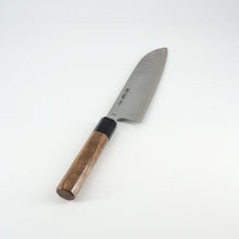 Load image into Gallery viewer, Sakai Kikumori VG10 Tsuchime Santoku 165mm
