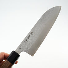 Load image into Gallery viewer, Sakai Kikumori VG10 Tsuchime Santoku 165mm
