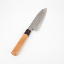 Load image into Gallery viewer, Sakai Kikumori x Nakagawa Ginsan Tsuchime Santoku 170mm
