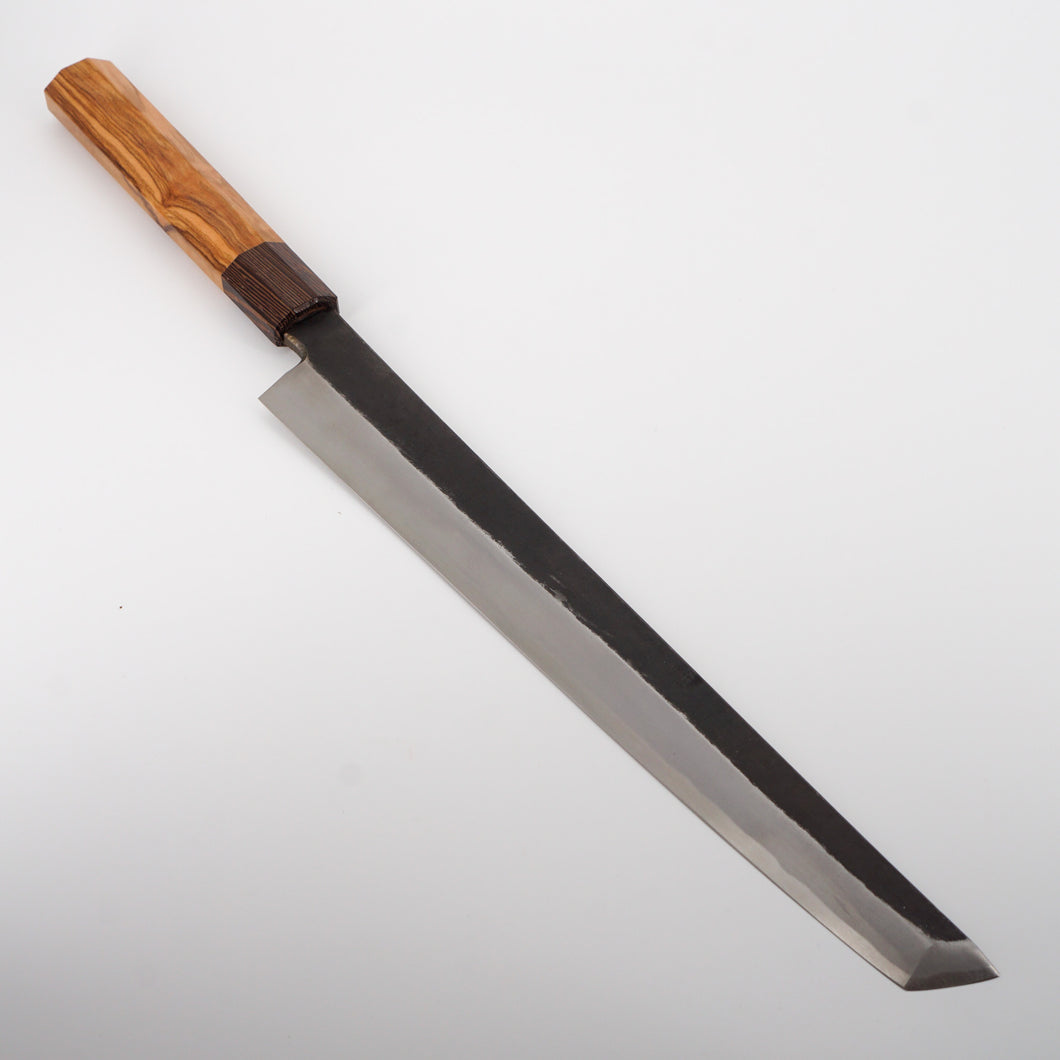 Itsuo Doi Aogami #2 Kurochi 270mm Sakimaru Takohiki